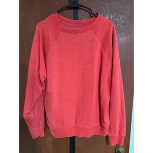 brandless Red Cotton Sweatshirt M (8-10)